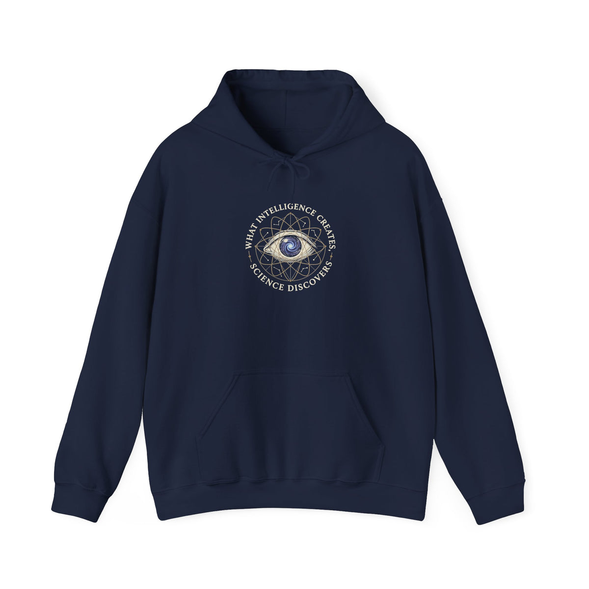 What Intelligence Creates, Science Discovers hoodie by Your Grace — view 1