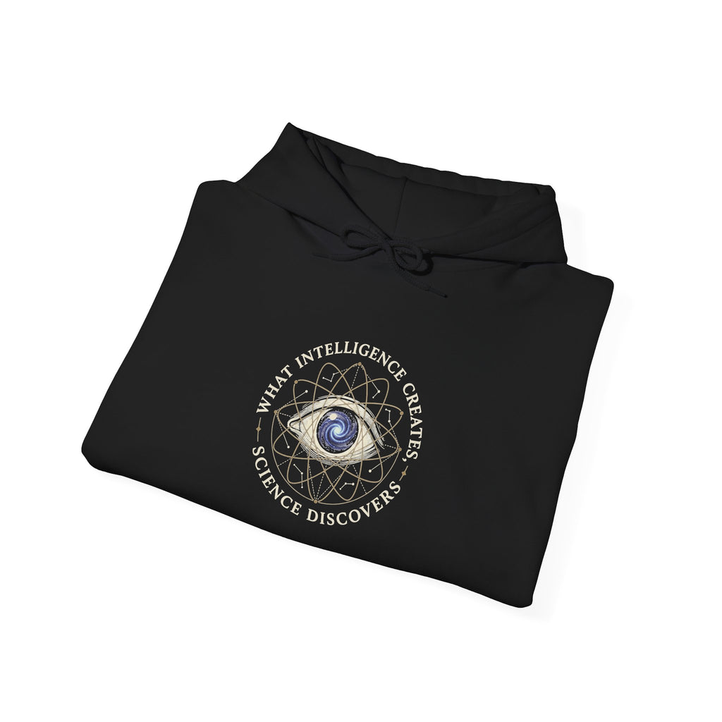 What Intelligence Creates, Science Discovers hoodie by Your Grace — view 8