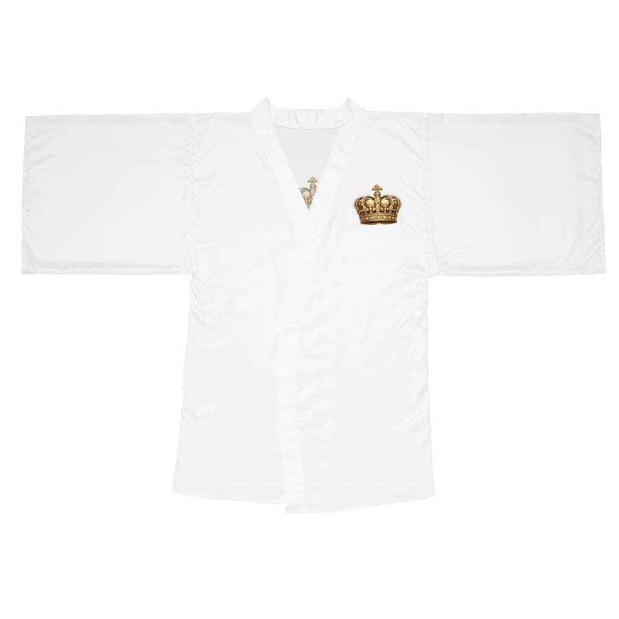 King's Ladies Kimono Robe — Long Sleeve Lounge Wrap